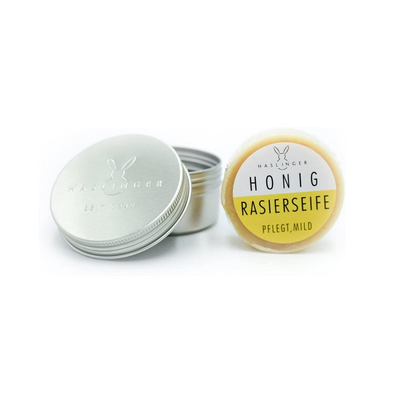 Savon à raser Haslinger Miel 60g avec bol