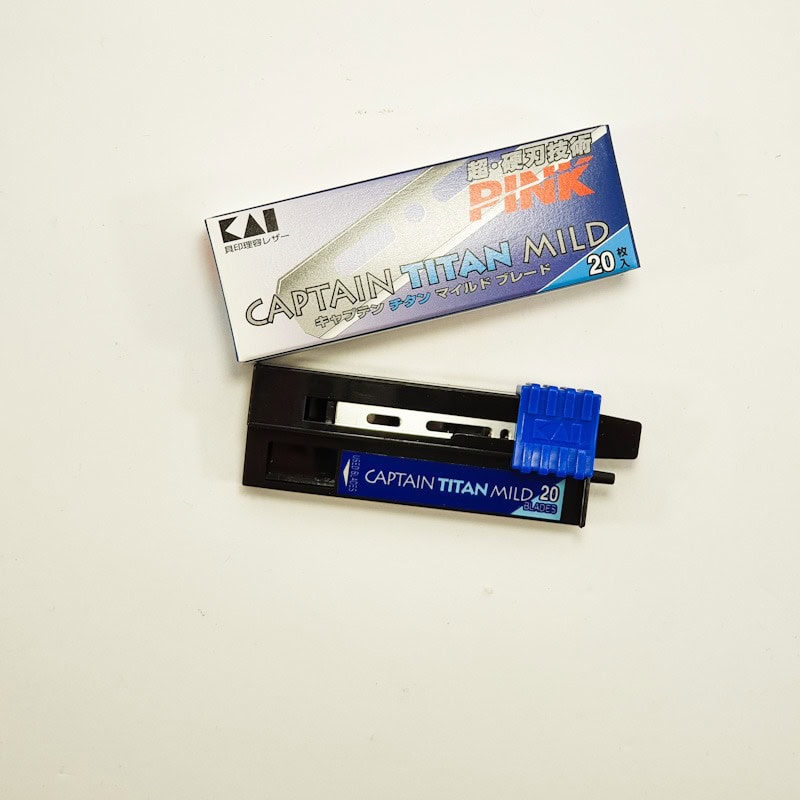 Lame Kai Captain Titan Mild à simple tranchant (20 pièces)