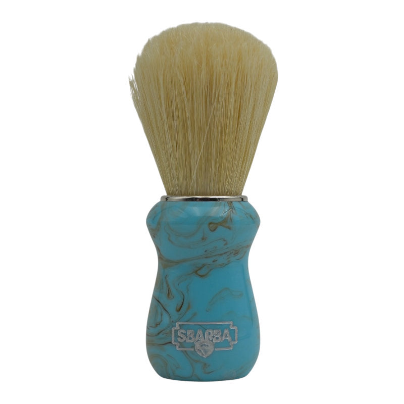 Brocha de Afeitar Clásica Azul Cielo Cerda Premium - Sbarba