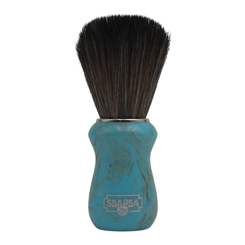 Blaireau de rasage classique bleu ciel synthétique Horse - Sbarba