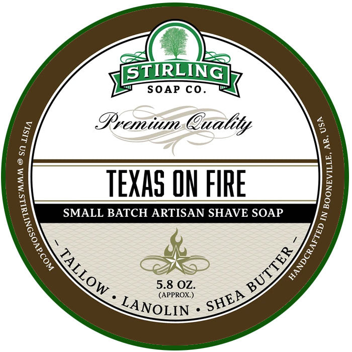 Savon à Raser Stirling Texas On Fire 170ml