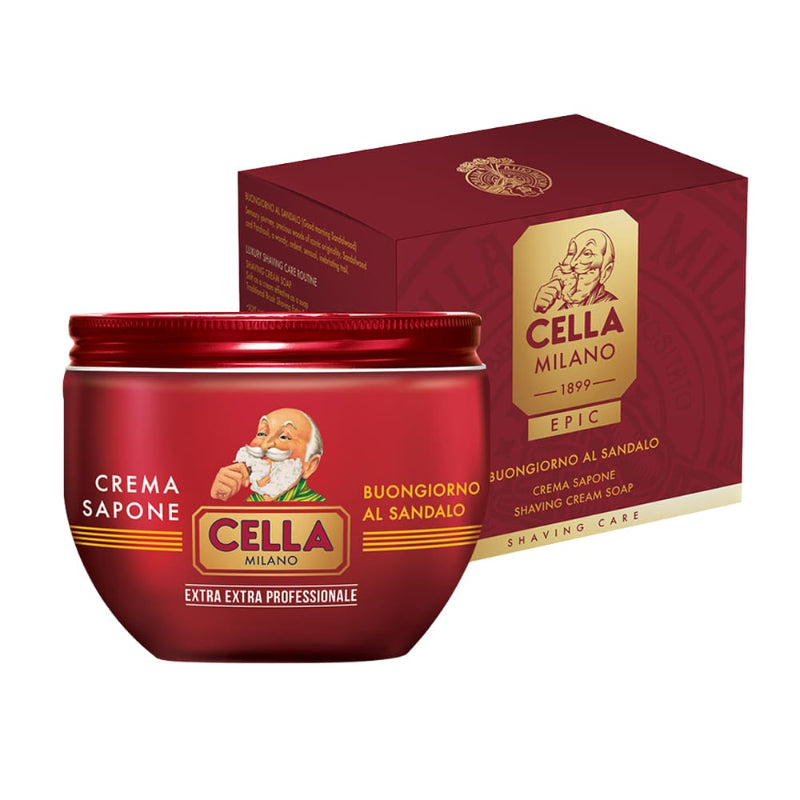 Savon à Barbe Cella Bonjour au Santal 300ml