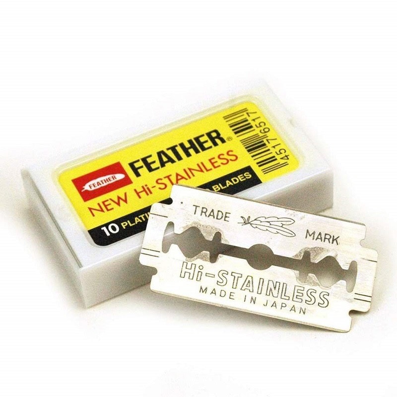 Lamette da Barba Feather Hi Stainless 10pz