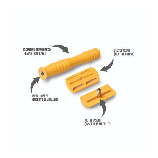 Rasoio di Sicurezza Razorine Classic Yellow Butterscotch - componenti
