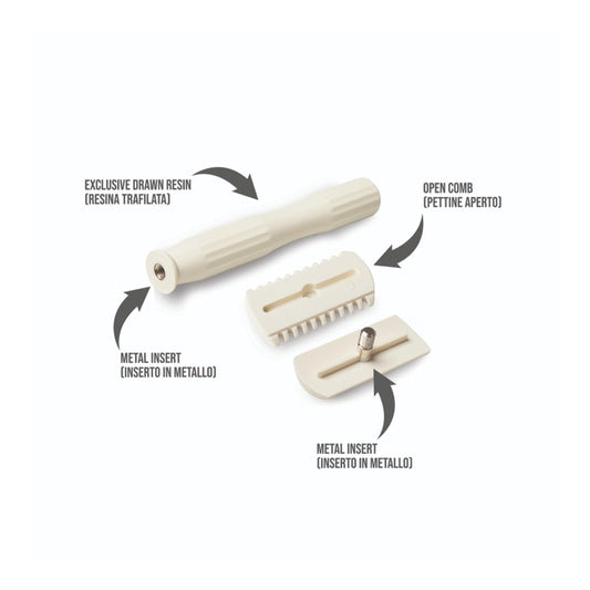 Rasoio di Sicurezza Razorine Classic II White Castle - componenti
