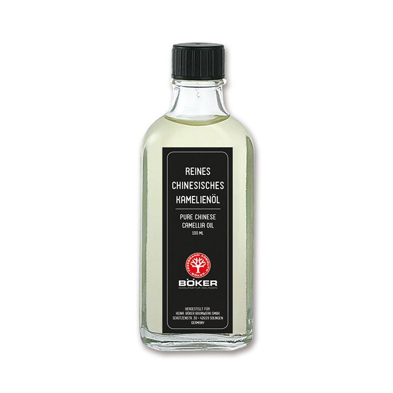 Huile protectrice pour rasoirs droits Boker au Camélia 100ml