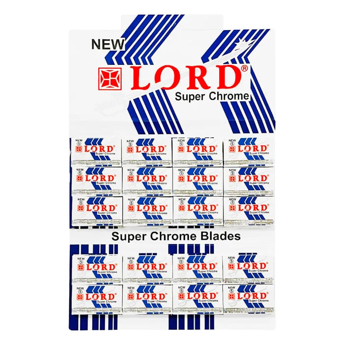 Lames de Rasoir Lord Super Chrome 100 unités
