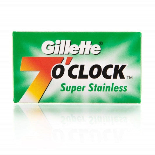 Lamette da Barba Gillette 7 O'clock Super Stainless 5pz