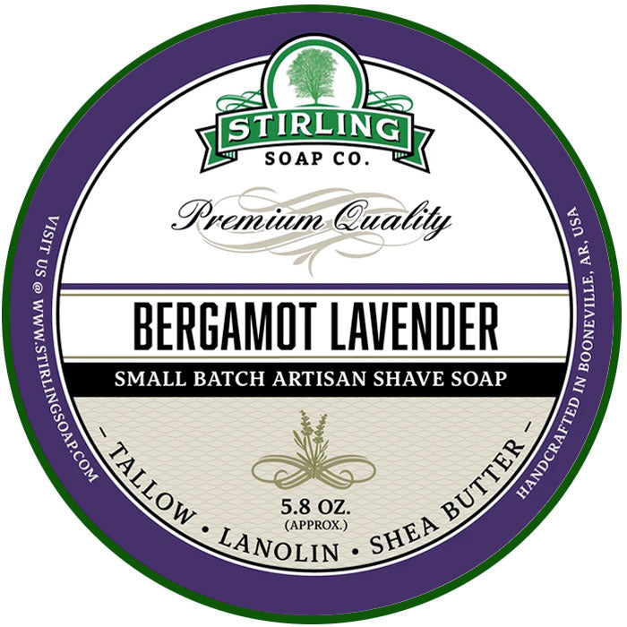 Savon à raser Stirling Bergamot Lavender 170ml