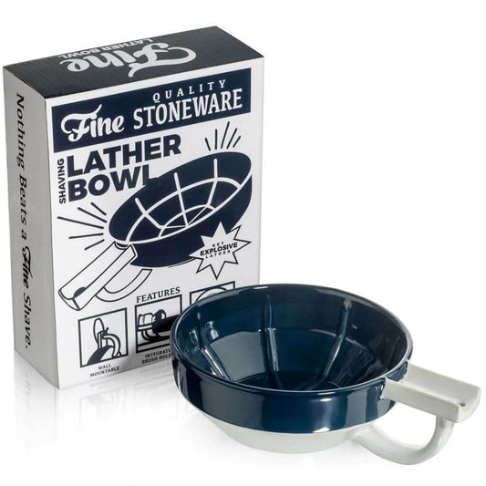 Recipiente para Afeitar Fine Accoutrements de Porcelana Azul y Blanca