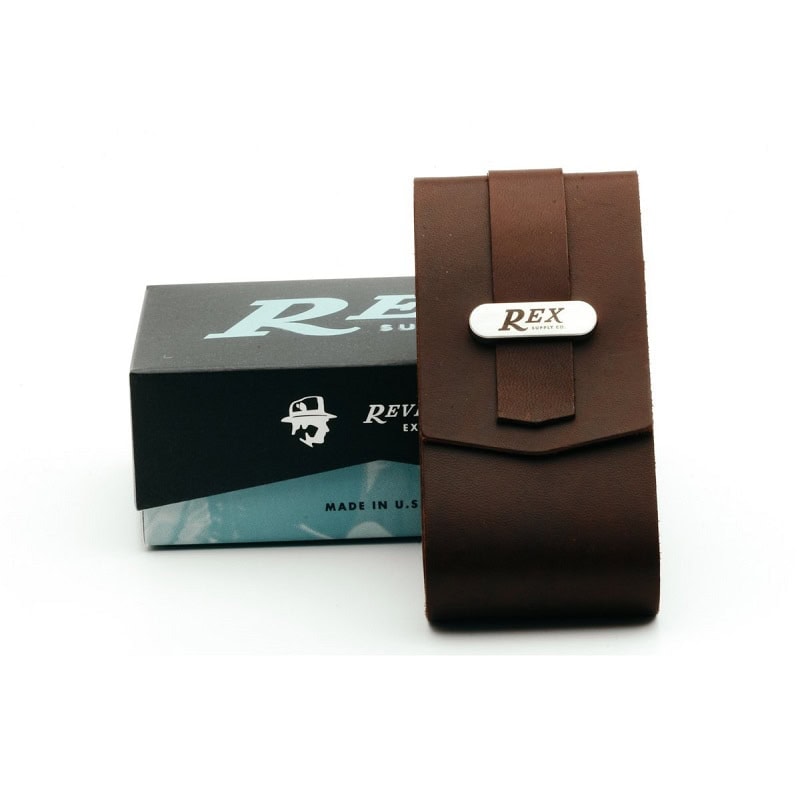 Étui Rex en Cuir et Noyer XL