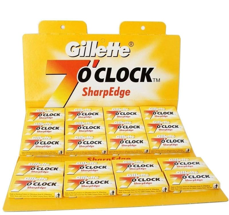 Lames Gillette 7 O'clock SharpEdge 100 unités