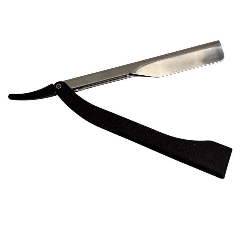 Shavette Magic Demi-Lame Manche Métal Anthracite