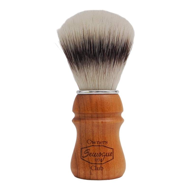 Blaireau Semogue Soc Synthétique Manche Cerisier