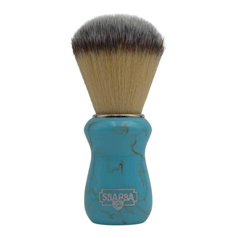Pinceau de Rasage Classique Bleu Ciel Synthétique Blaireau - Sbarba