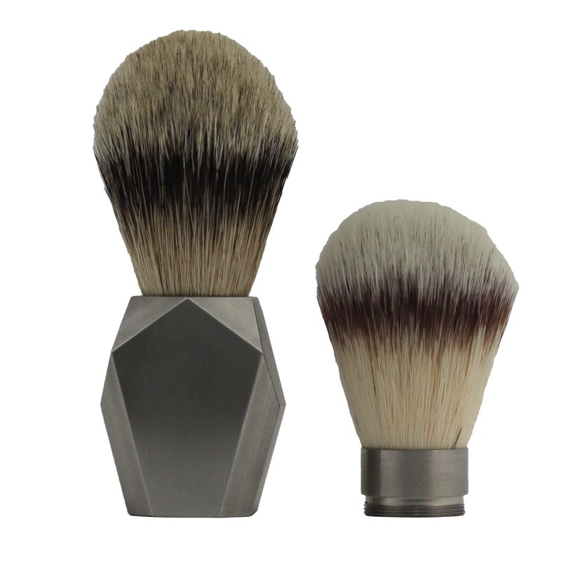 Blaireau Rex Deco Inox Silvertip