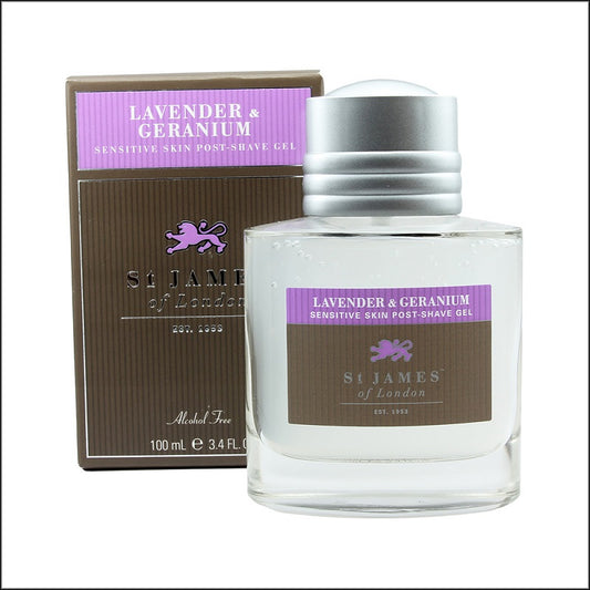 Gel para después del afeitado St James Lavanda y Geranio 100ml