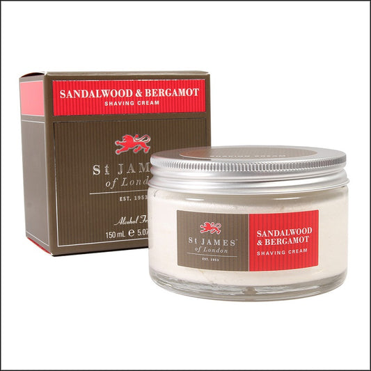 Crema de Afeitar St James Sándalo y Bergamota 150ml