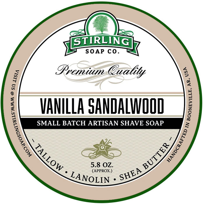 Savon à raser Stirling Vanilla Sandalwood 170 ml