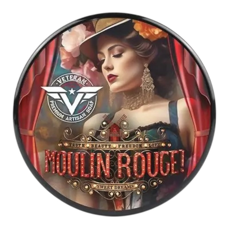Savon à Barbe Veteran Soap Moulin Rouge 140ml