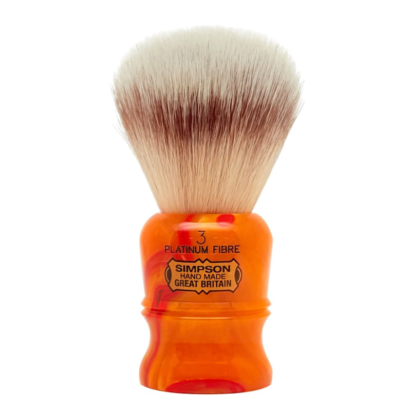 Pennello da Barba Simpsons Duke 3 Sintetico Platinum Sunspot Orange
