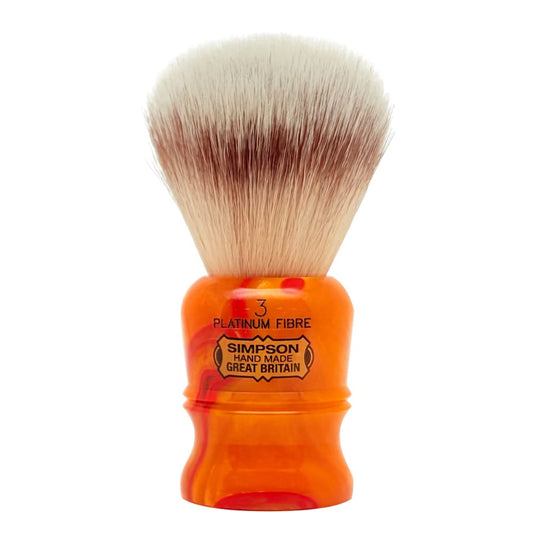 Pennello da Barba Simpsons Duke 3 Sintetico Platinum Sunspot Orange