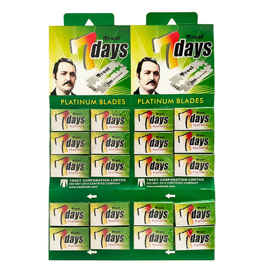 Cuchillas de afeitar Treet 7 Days Platinum 100u.