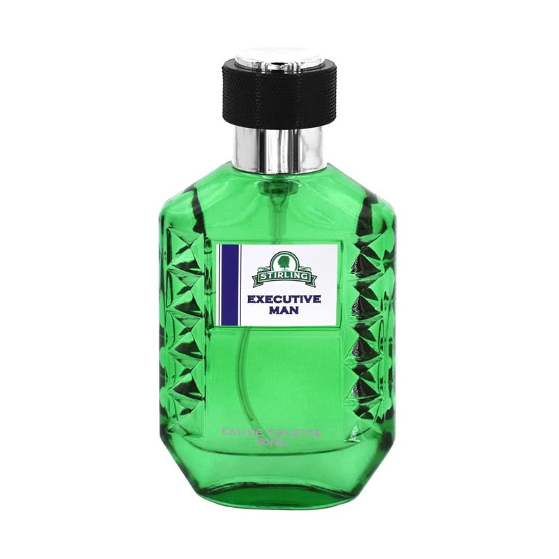 Eau de Toilette Stirling Executive Man 50ml - flacone verde con vaporizzatore