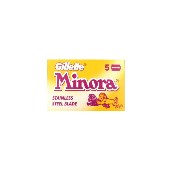 Lames de rasoir Gillette Minora Acier inoxydable 5pcs