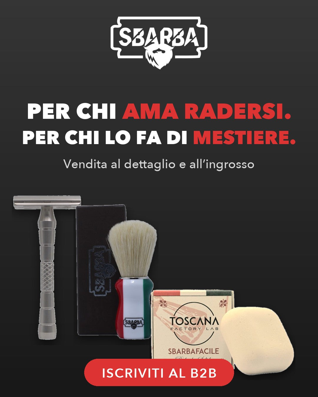 Sbarba B2B — banner mobile
