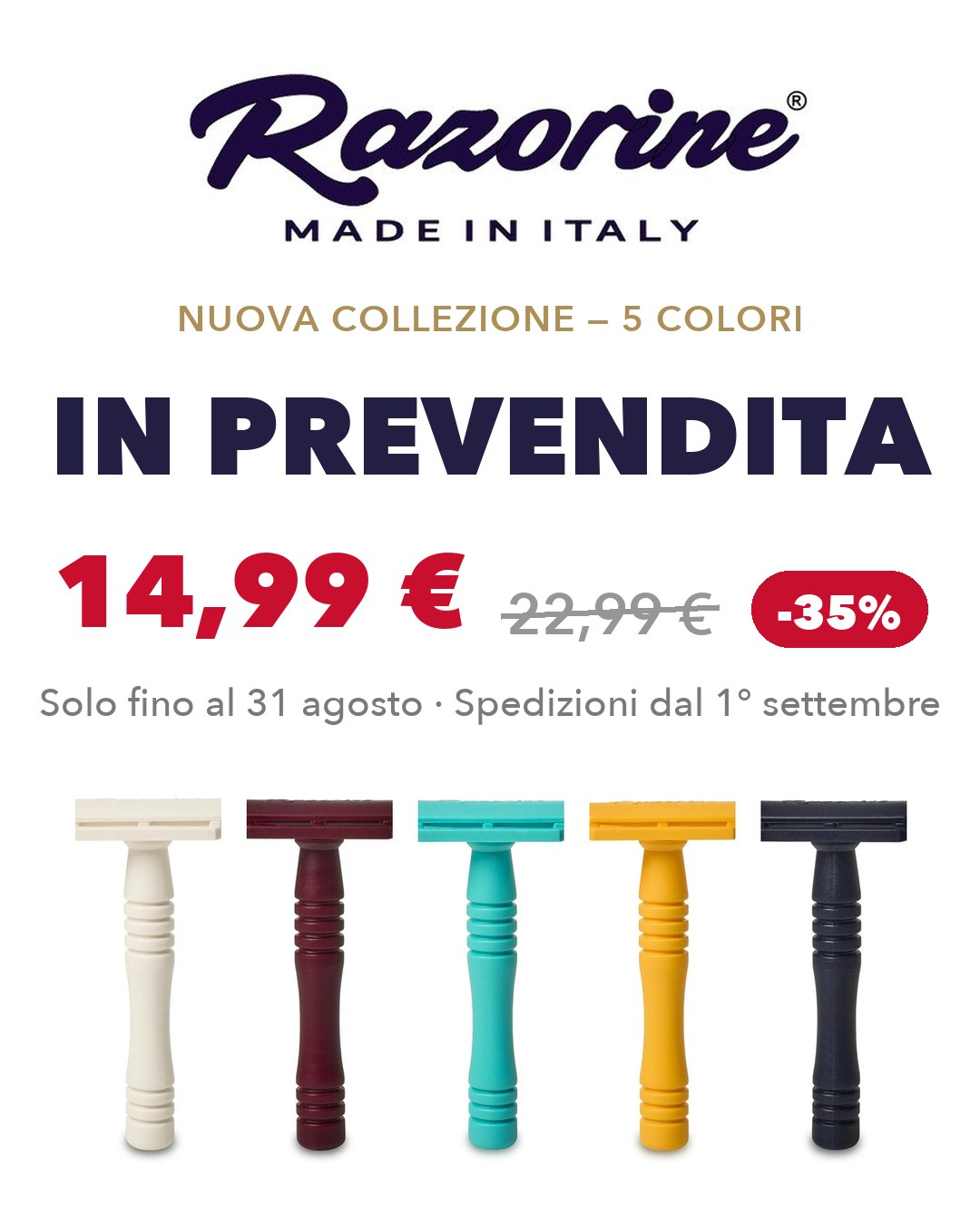 Razorine in prevendita — banner mobile