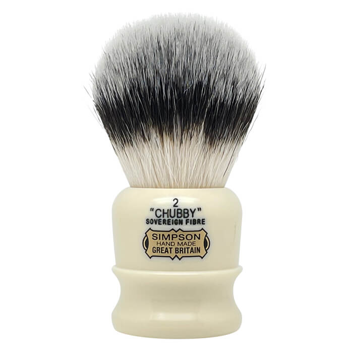 Blaireau de rasage Simpson Chubby 2 synthétique qualité Sovereign