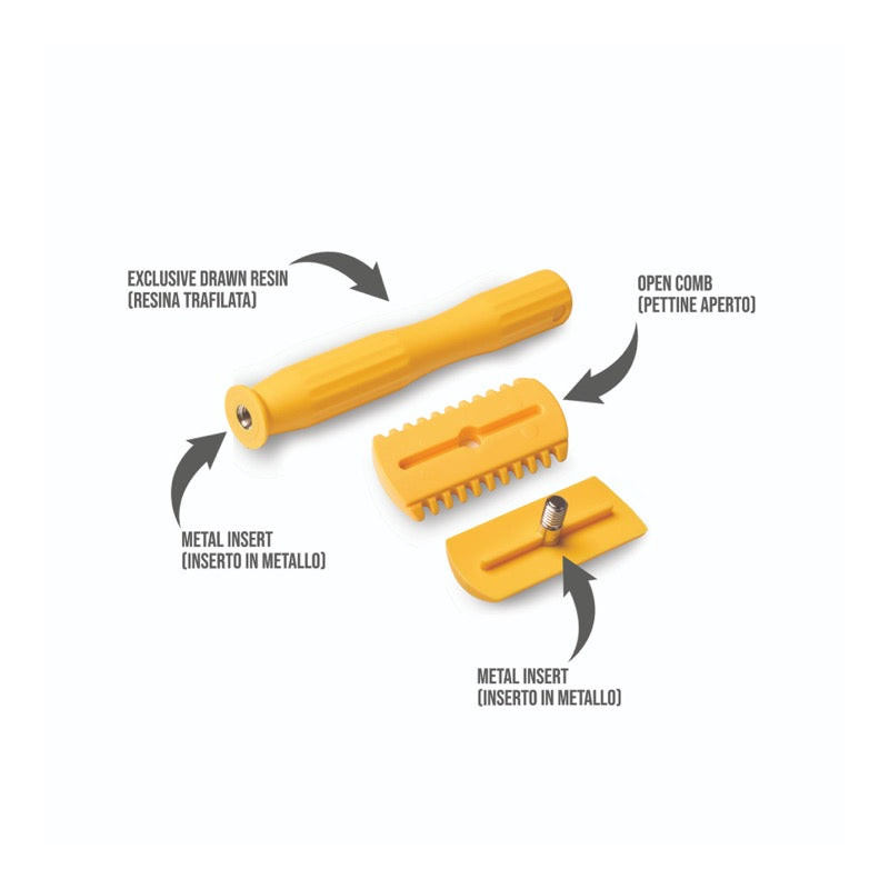 Rasoio di Sicurezza Razorine Classic II Yellow Butterscotch - componenti