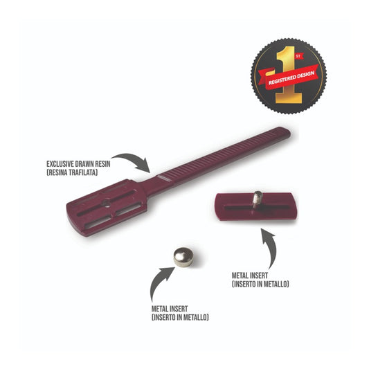 Shavette Razorine Concept Red Marsala - componenti