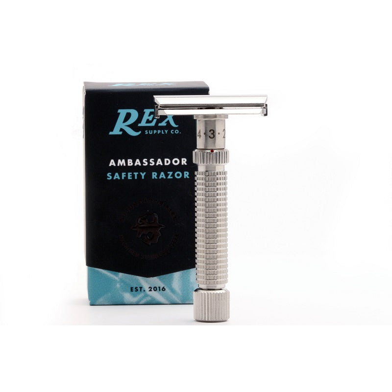 Rasoir de sûreté réglable Rex Ambassador Inox 316