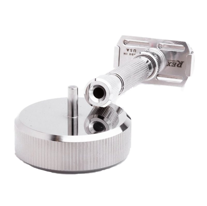 Rasoir de sûreté Rex Ambassador réglable inox 316 Rhodium