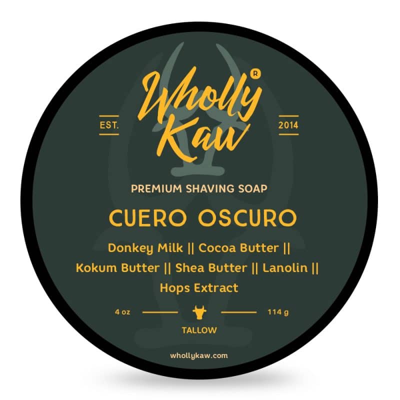 Savon à Raser Wholly Kaw Cuero Oscuro 114g