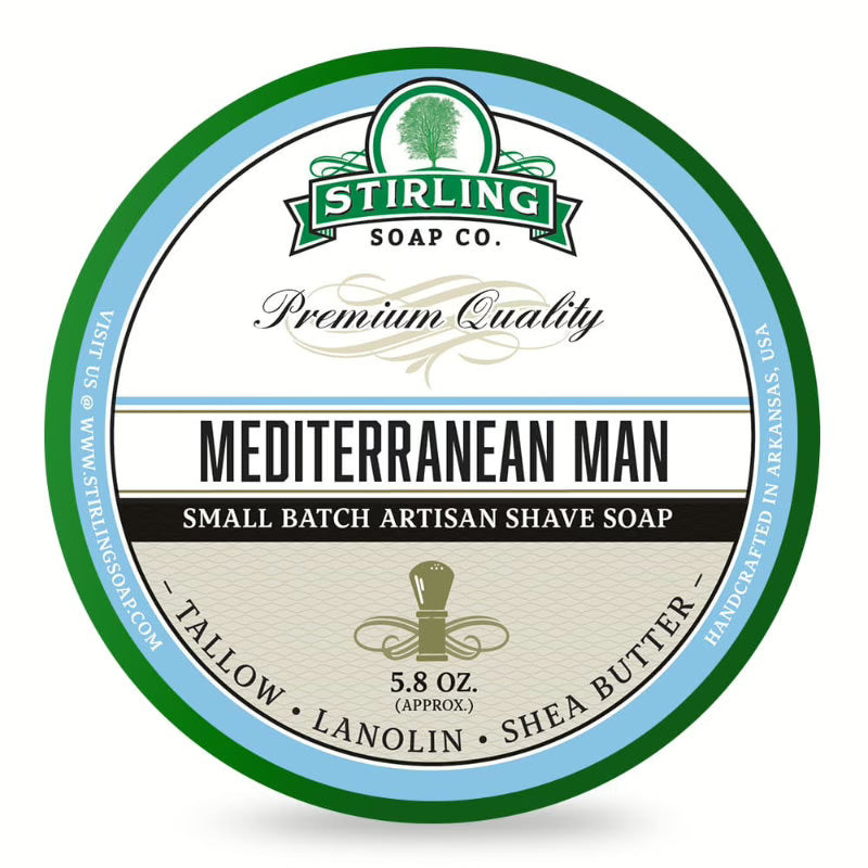 Savon à Barbe Stirling Mediterranean Man 170 ml