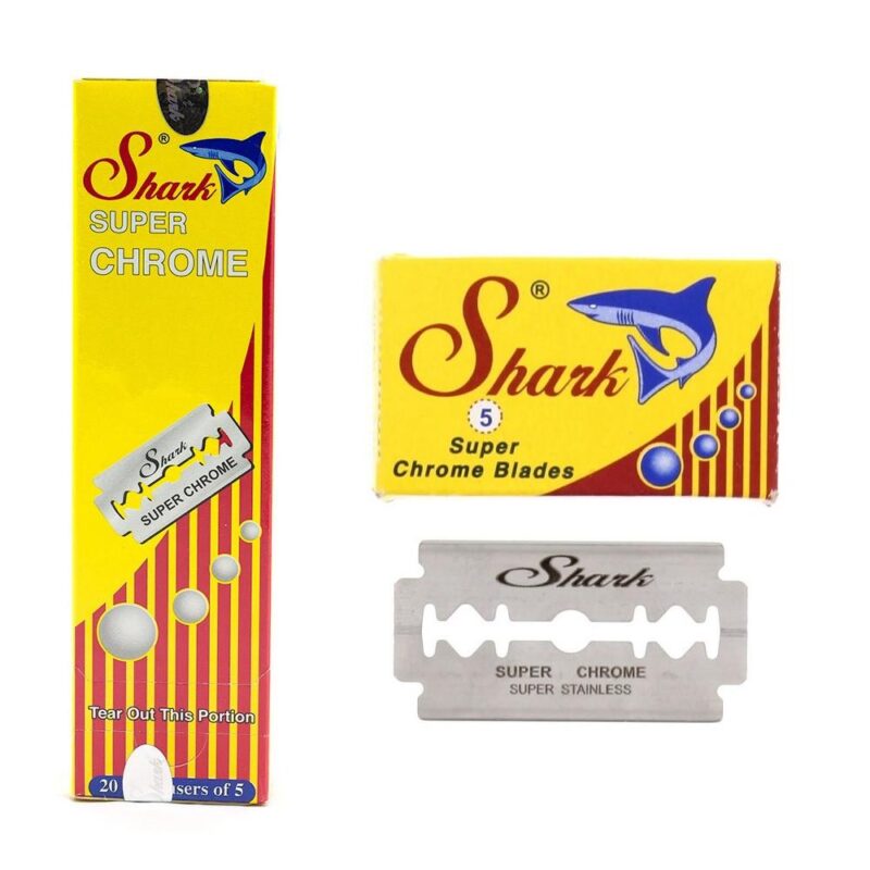 Lames de Rasoir Shark Super Chrome 100 unités