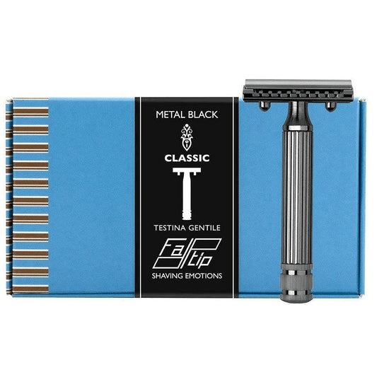 Rasoio di Sicurezza Fatip Metal Black Classic Gentile 42123