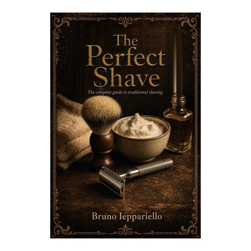 The Perfect Shave – English edition by Bruno Ieppariello, cover