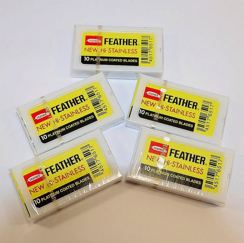 Lames de Rasoir Feather Hi Stainless 50 pièces