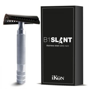 Rasoio di Sicurezza Ikon B1 Slant Manico Bulldog 90mm Alluminio